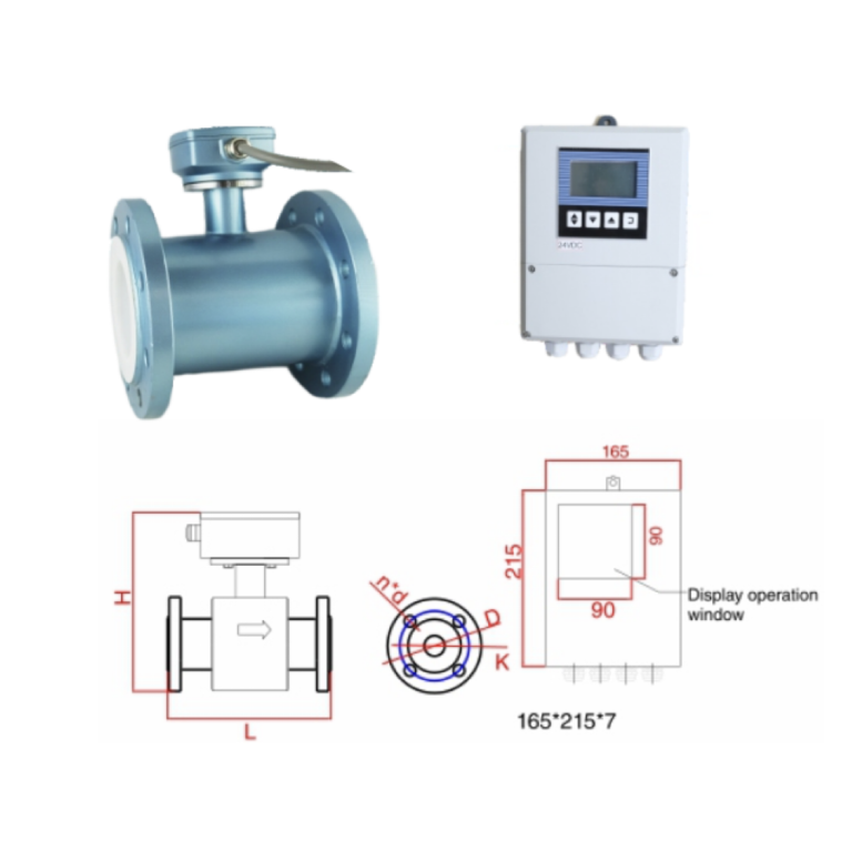 electro magnetic flowmeter remote well dh1000