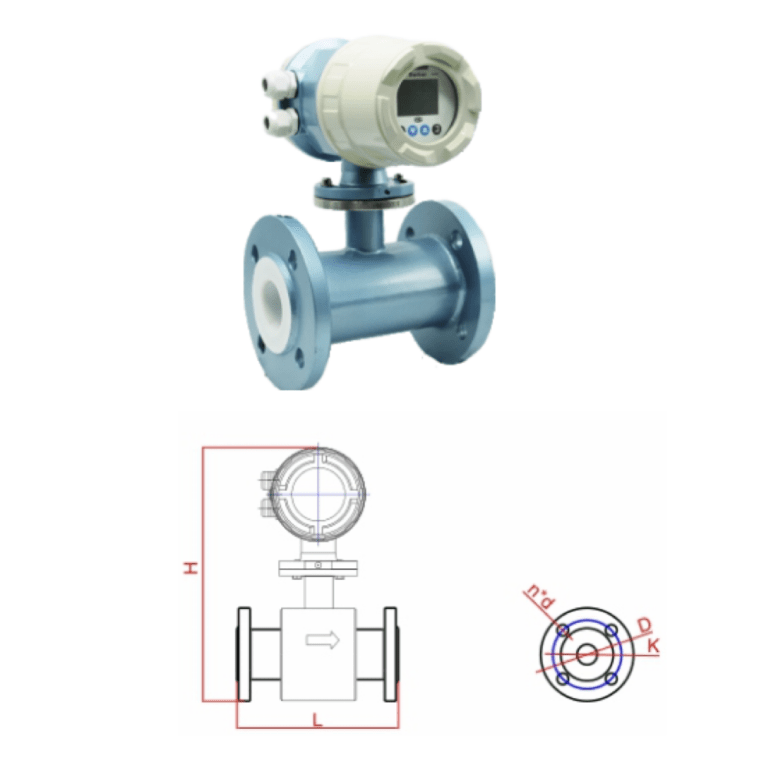 electro magnetic flowmeter well dh1000