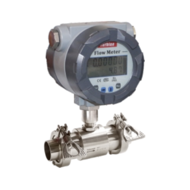 turbine flowmeter tri clamp sanitary type well dh500