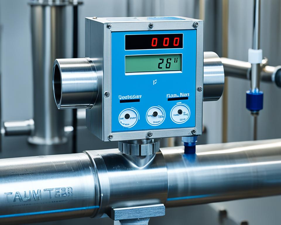 เครื่องวัดอัตราการไหลแบบใบพัด Sanitary Liquid Turbine Flow Meter LWS